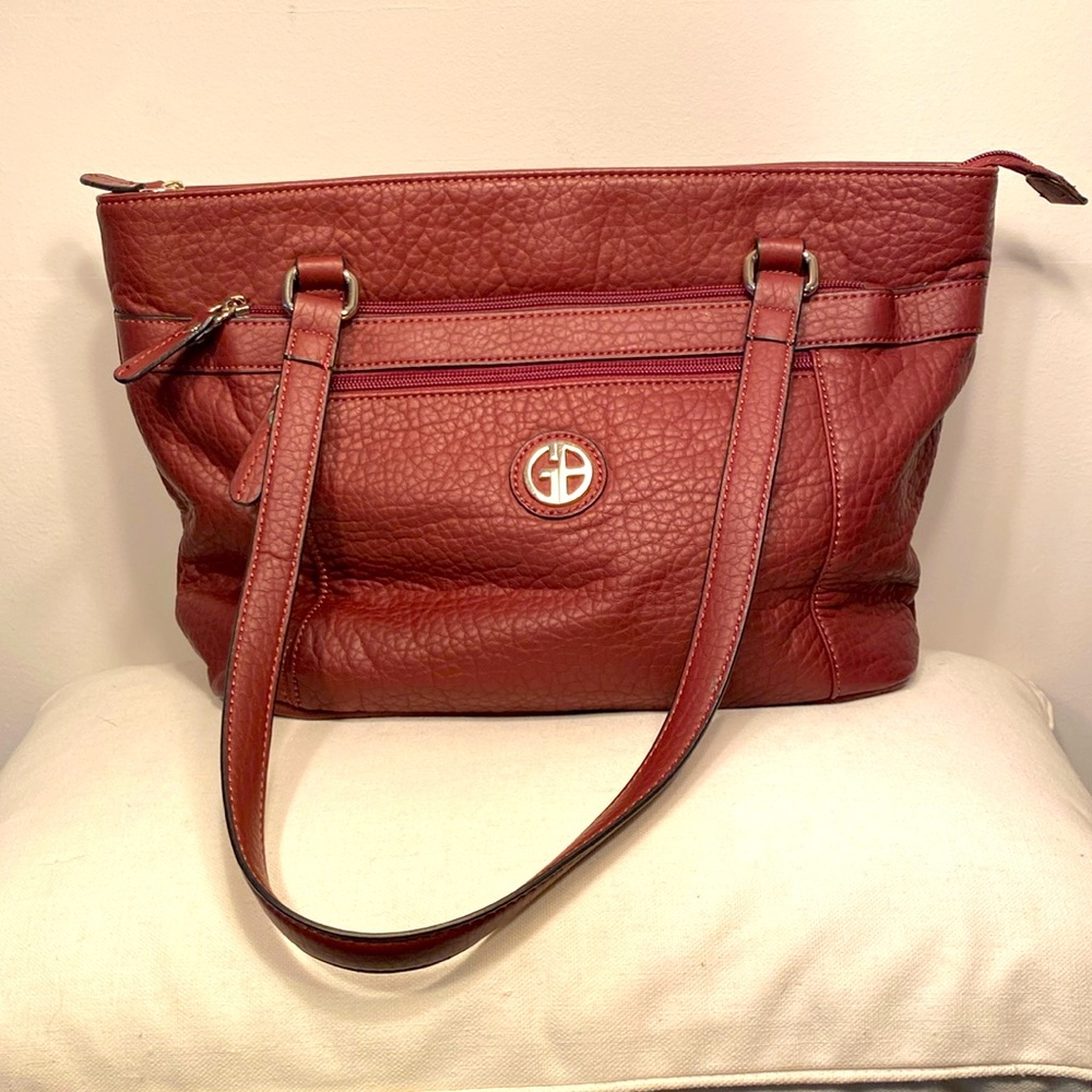GIANI BERNINI Burgundy Shoulder Bag